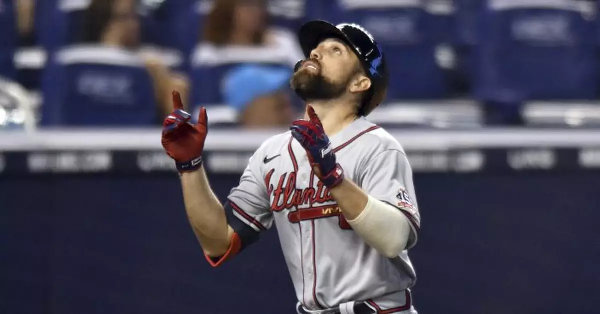 Riley homers, Smyly wins on birthday, Braves top Marlins 6-4