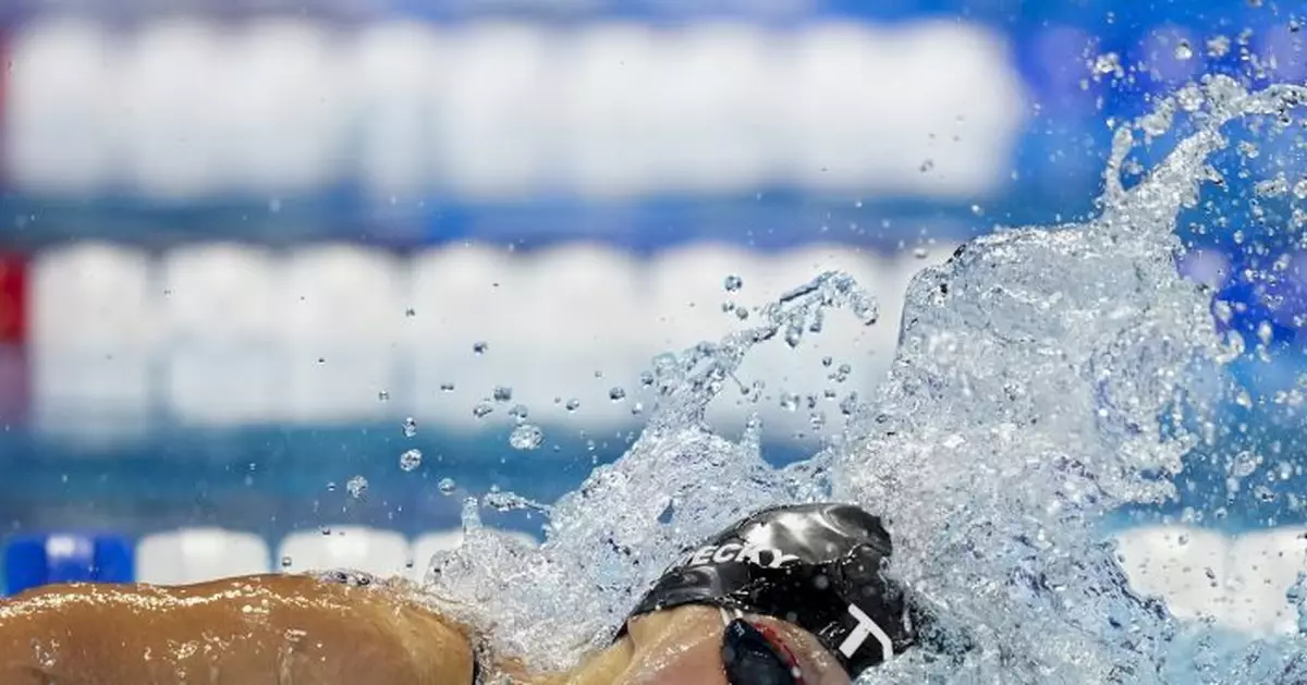 One down, one to go: Ledecky starts busy night with win