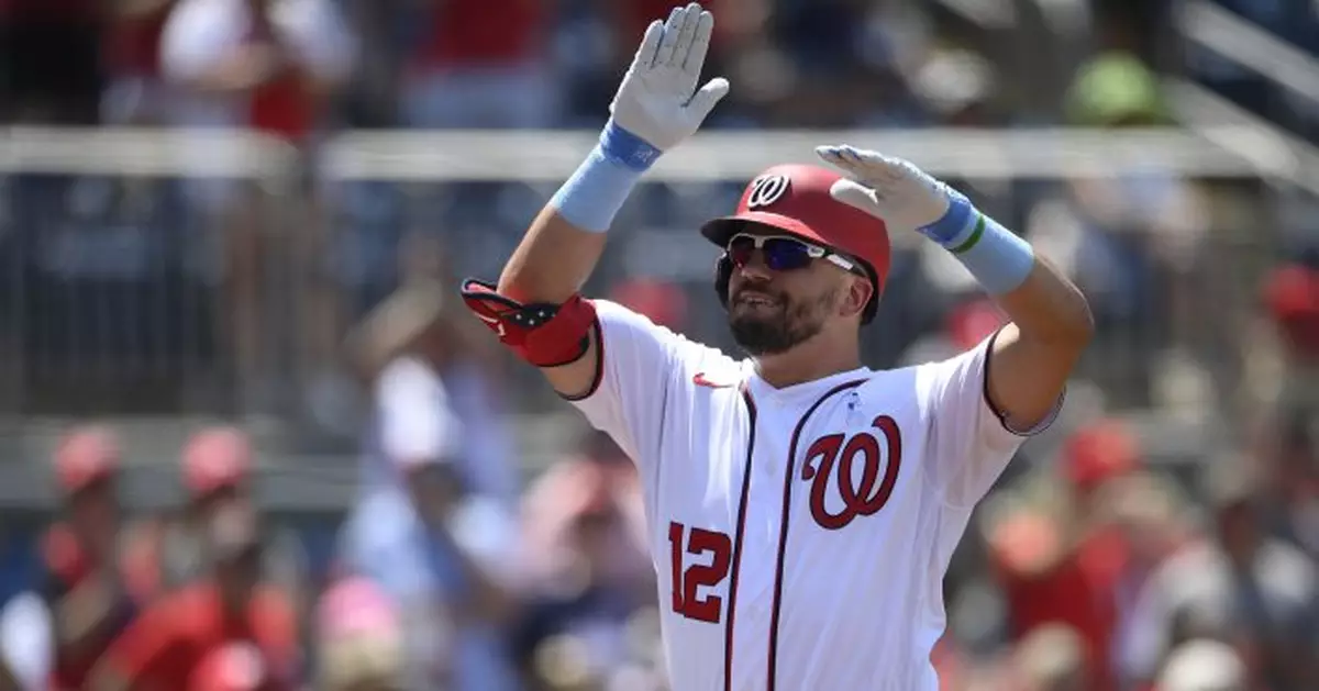 Schwarber hits 3 homers, Nats beat Mets 5-2, take 3 of 4