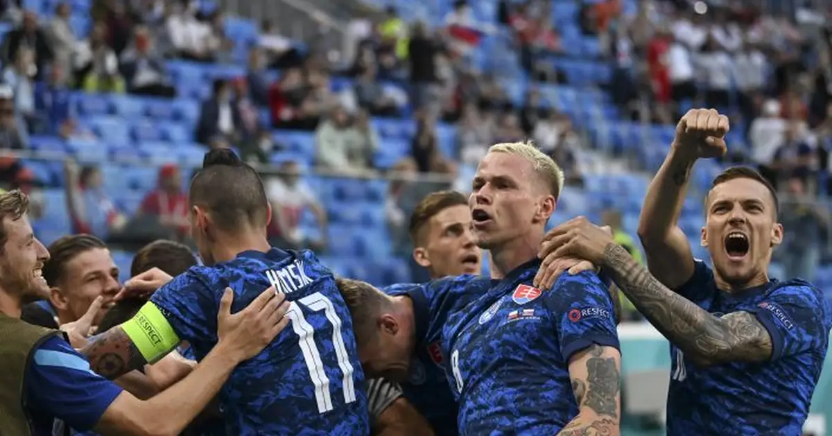 Skriniar steps up, Slovakia beats Poland 2-1 at Euro 2020