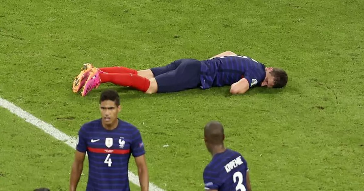 France&#039;s Pavard felt KO&#039;d for nearly 15 seconds at Euro 2020