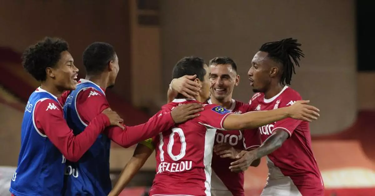 Monaco salvages 2-2 draw with Lille in French league