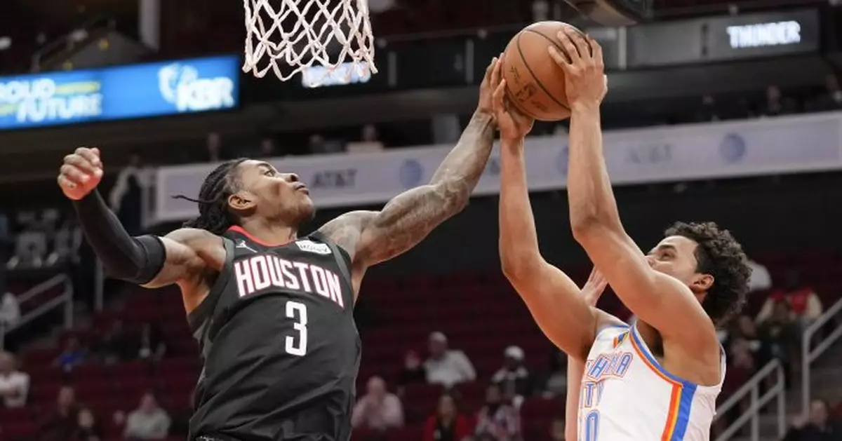 Wood&#039;s big night leads Rockets over Thunder 102-89