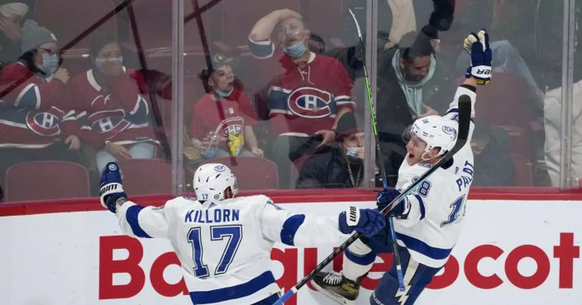 Perry, Palat score late, Lightning rally past Canadiens 3-2
