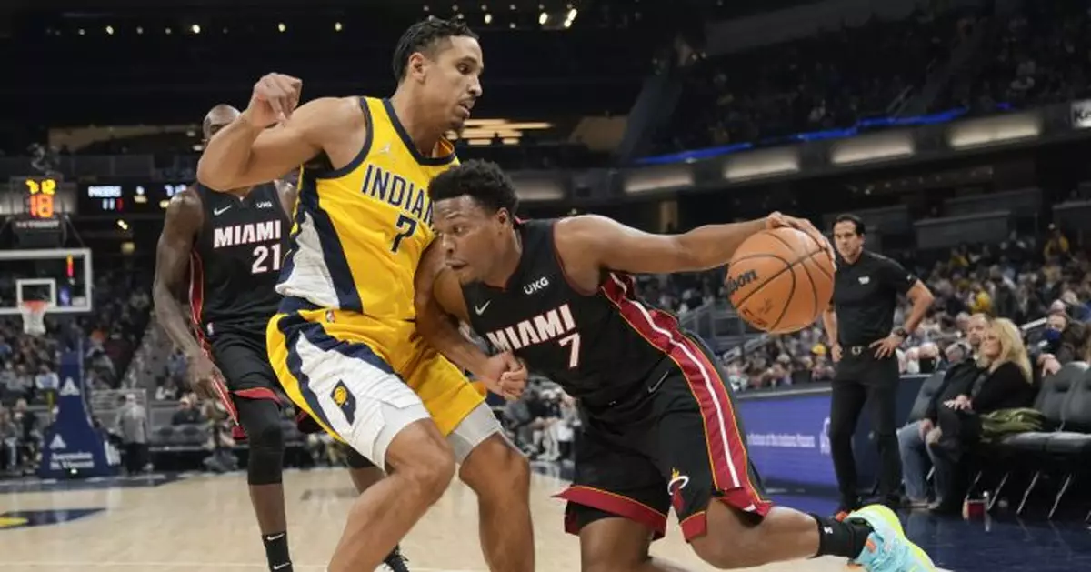 Lowry leads 3-point barrage in Heat win over Pacers