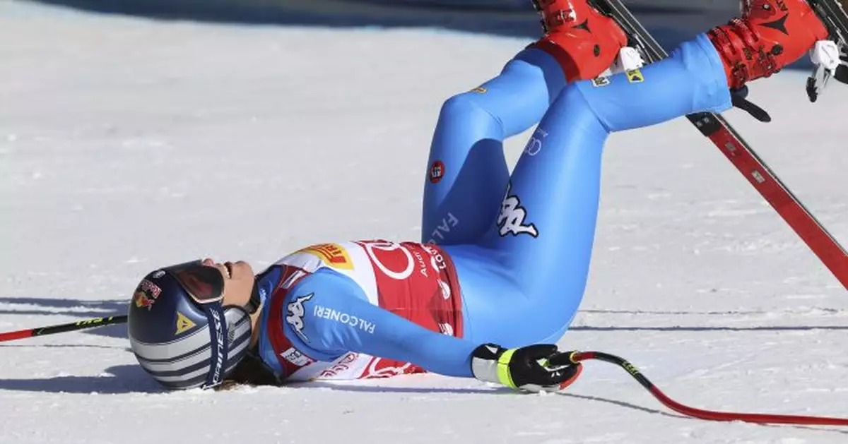 Olympic favorite Goggia wins in Cortina despite wild run
