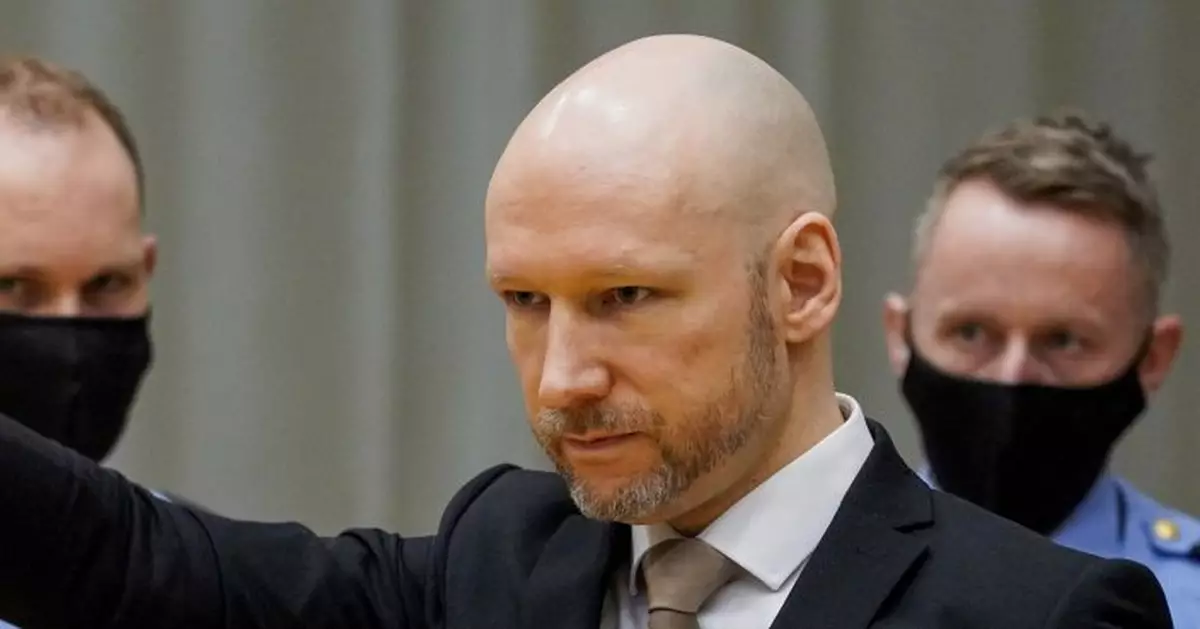 Norwegian mass murderer appears before parole hearing
