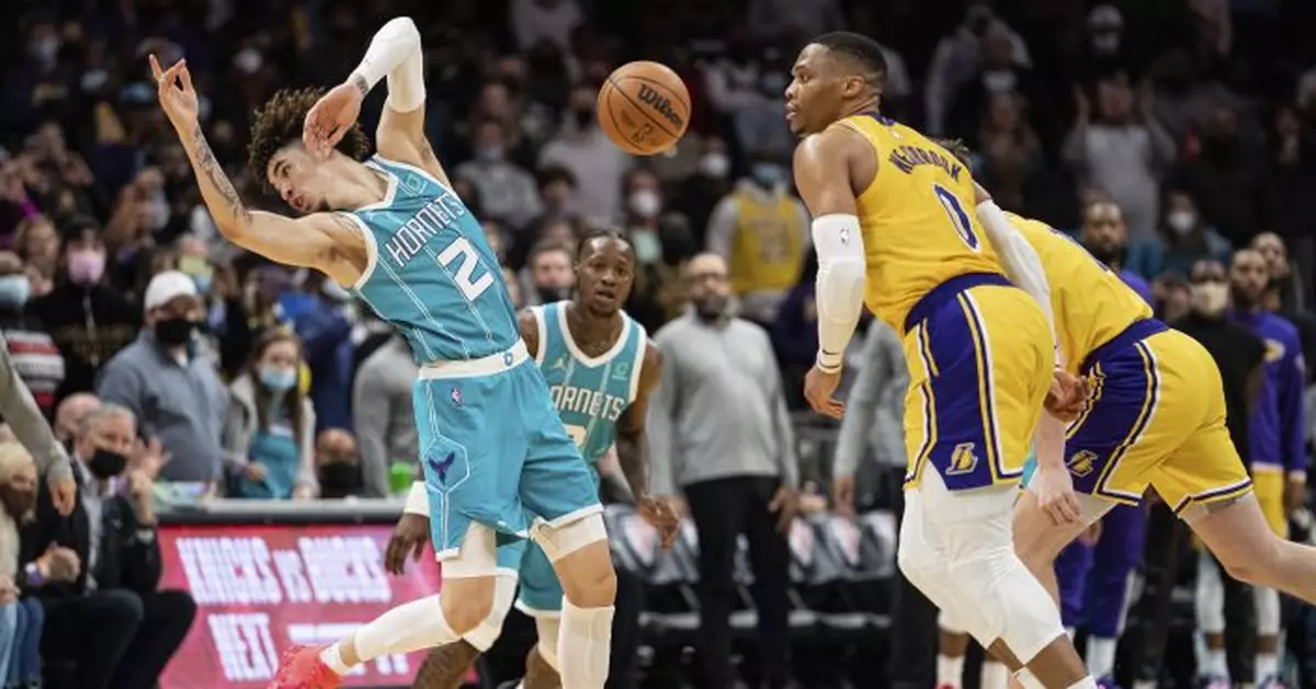 Bridges, Hornets hold off Westbrook, short-handed Lakers