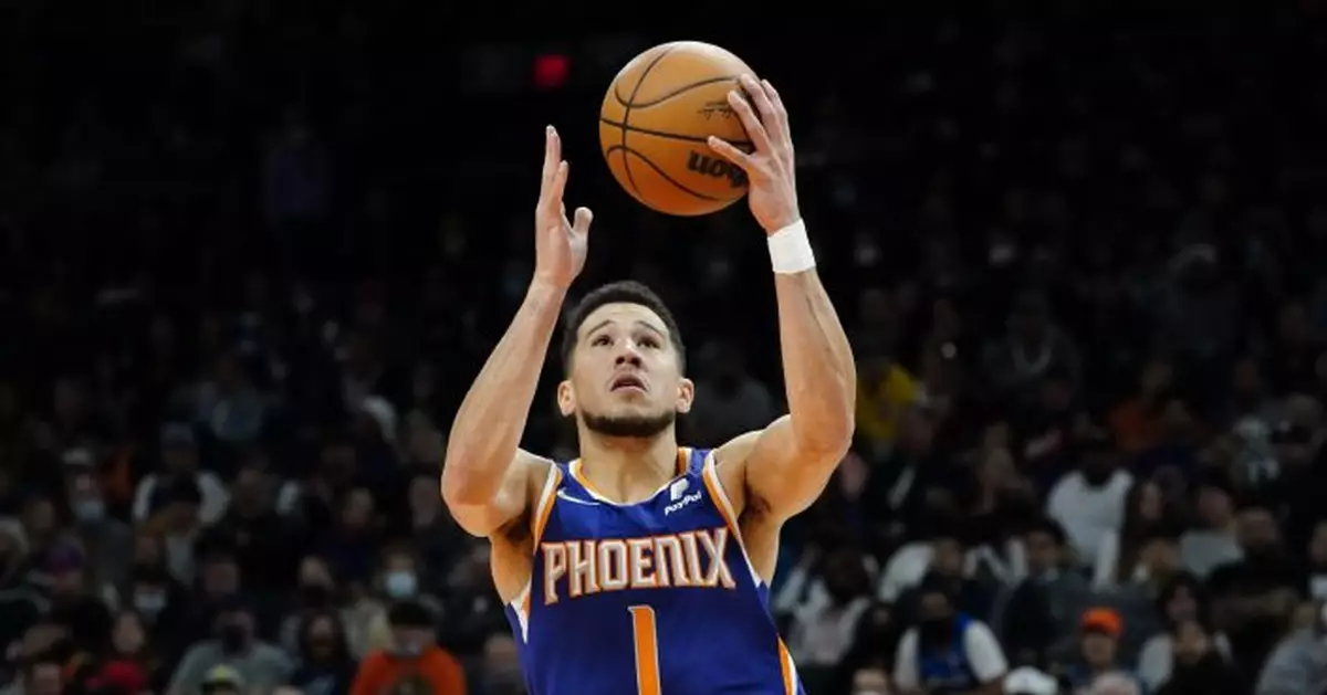 Booker, Paul lead Suns past depleted Jazz, 115-109