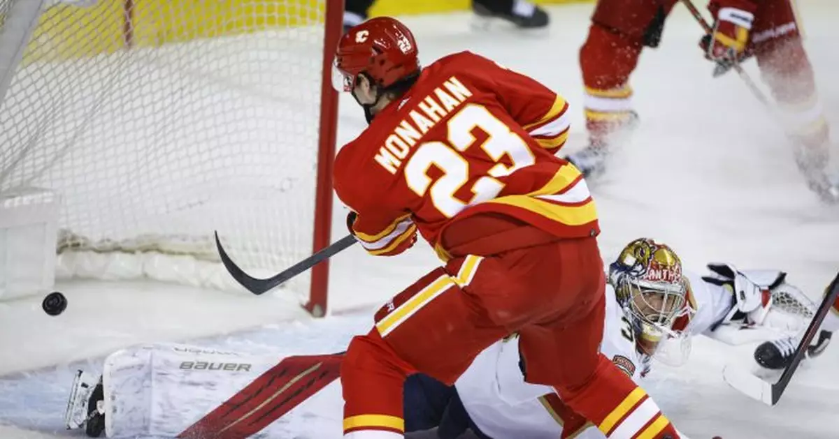 Monahan scores twice, Flames beat Panthers 5-1