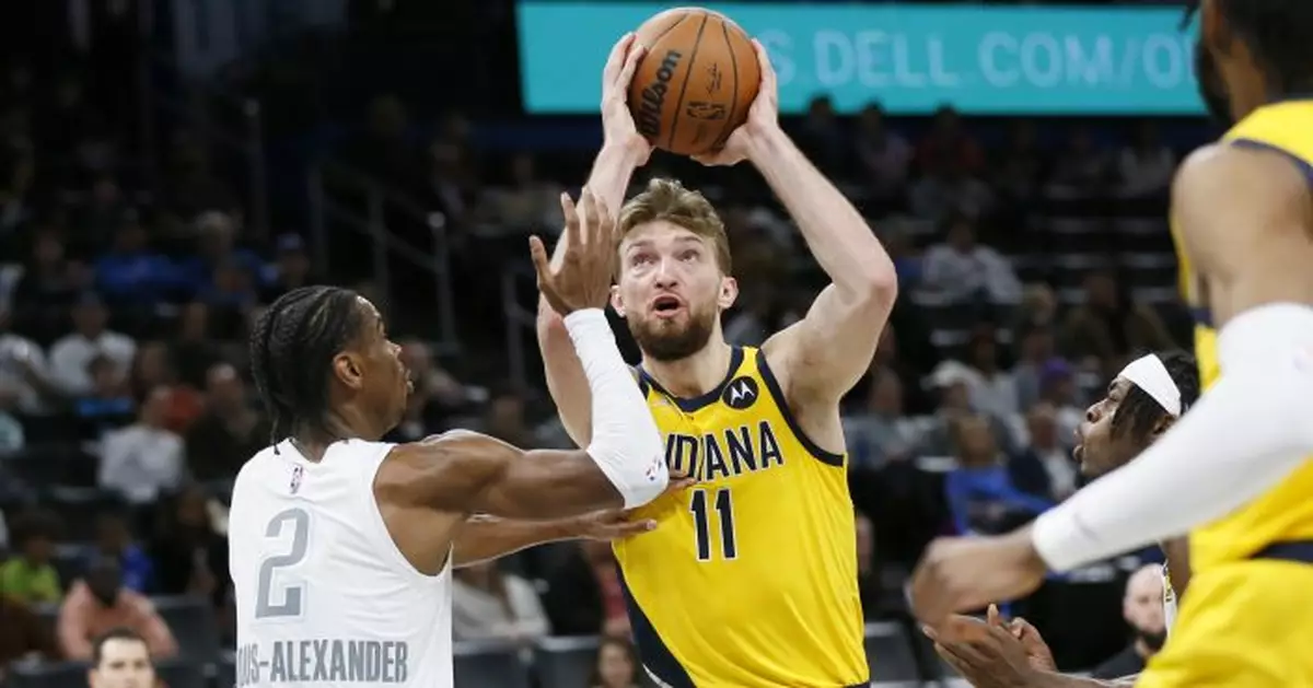 Sabonis has triple-double, leads Pacers past Thunder in OT