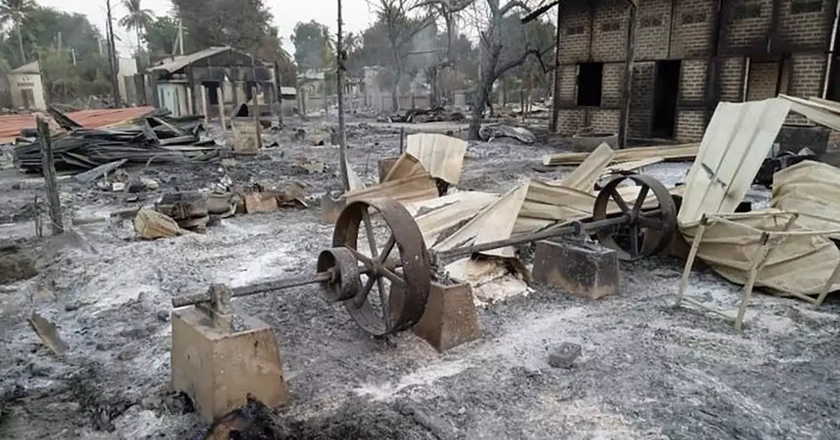 Myanmar villagers say army troops burned 400 houses