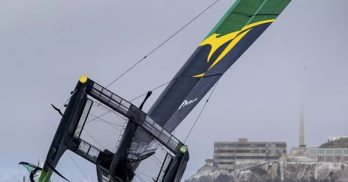 Defending SailGP champion Aussies capsize, damage wing sail