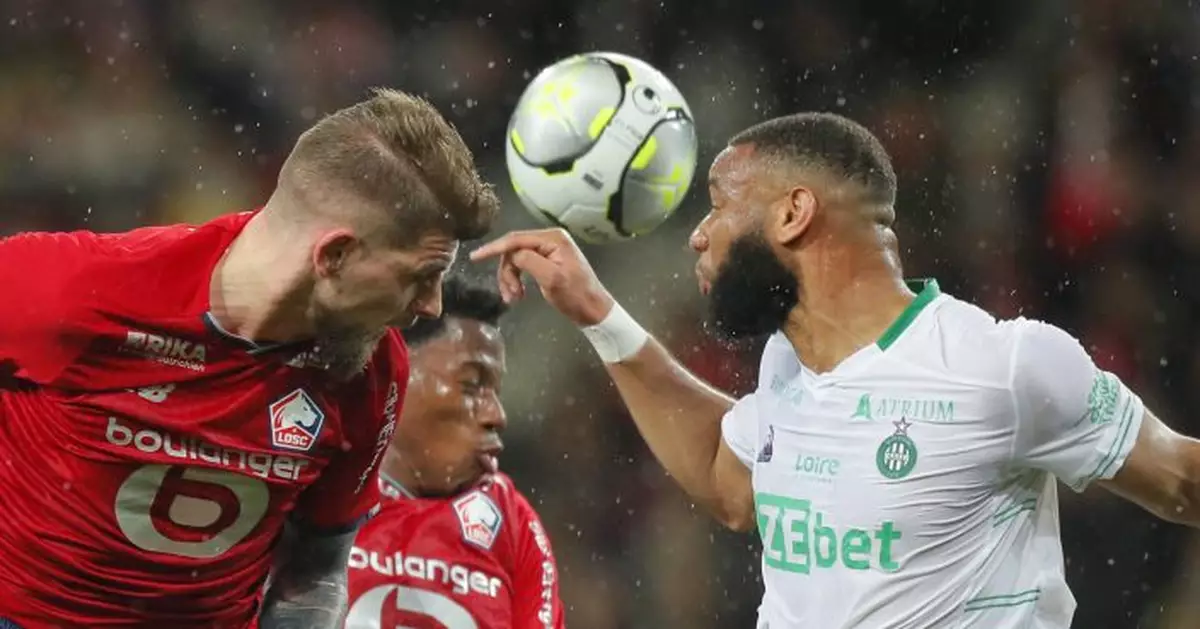 Sanches injured as Lille draws 0-0 at home to Saint-Etienne
