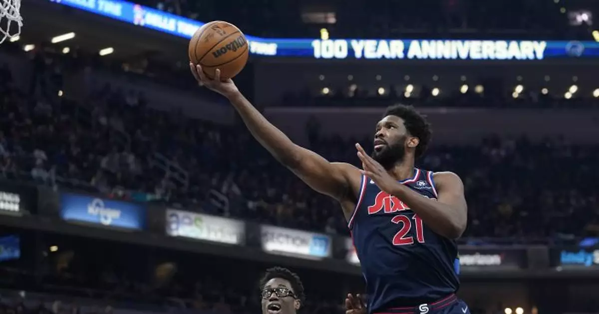 76ers celebrate Embiid&#039;s scoring title, push MVP contention