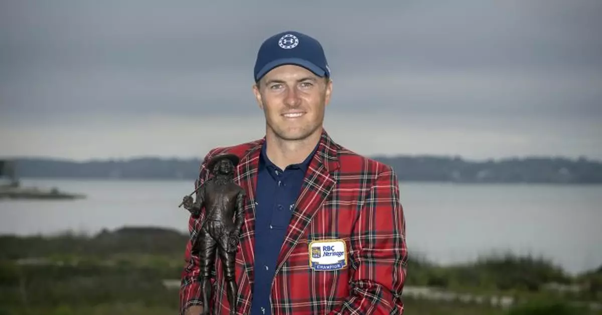 Spieth wins RBC Heritage, beating Cantlay in playoff