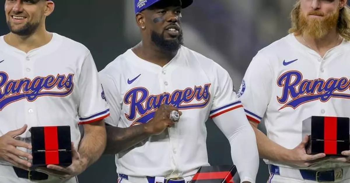 The Texas Rangers have finished the celebration by getting their World Series rings