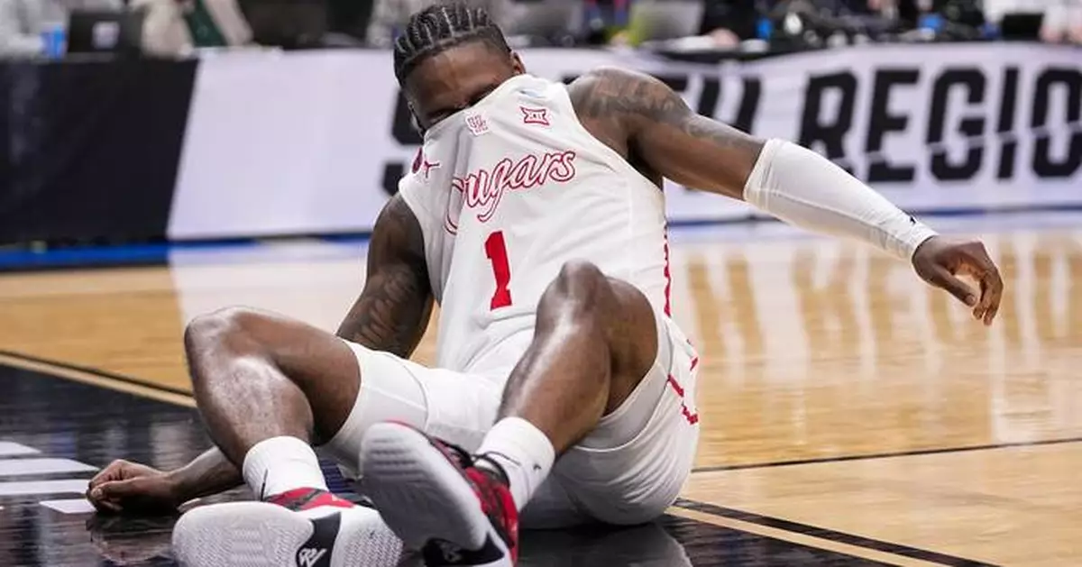 Houston All-America guard Jamal Shead injures right ankle in Sweet 16 loss to Duke