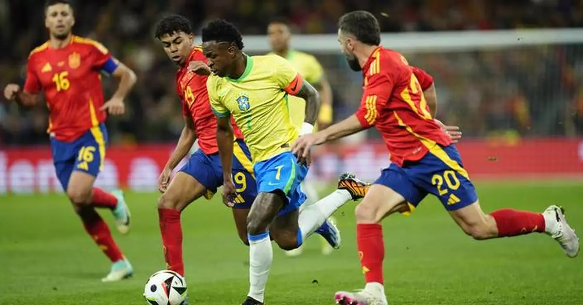 Endrick and Yamal shine as Vinícius Júnior's Brazil draws 3-3 with Spain in 'One Skin' friendly