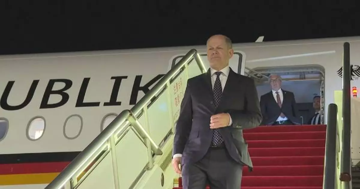 German chancellor arrives in Beijing for visit