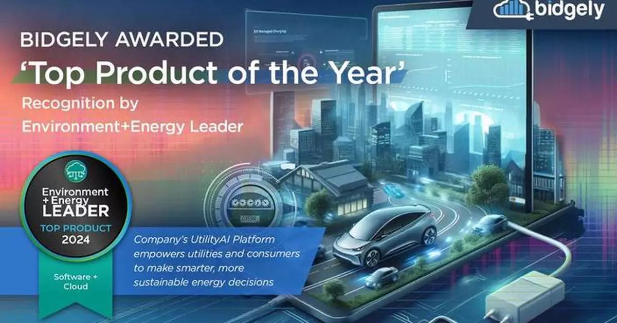 Bidgely Awarded ‘Top Product of the Year’ Recognition by Environment+Energy Leader