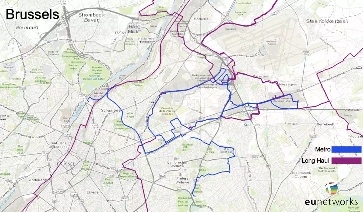 euNetworks Adds a New High-Density Fibre Network in Brussels