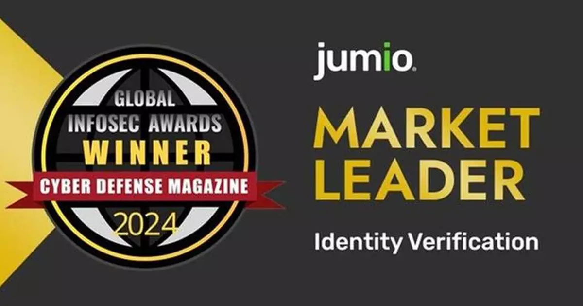Jumio Named Identity Verification Market Leader in 12th Annual Global InfoSec Awards