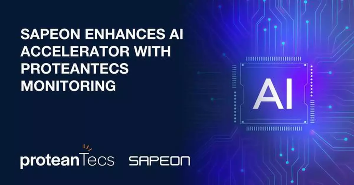 SAPEON Enhances AI Accelerator with proteanTecs Reliability and Performance Monitoring