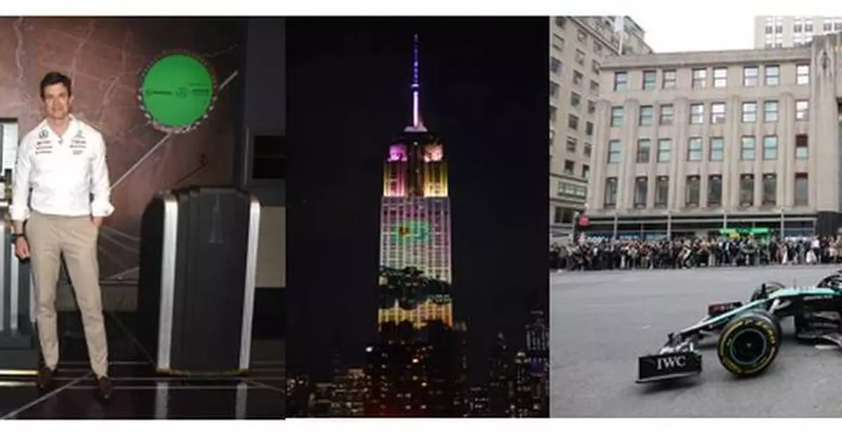 The Empire State Building Partners with WhatsApp and Mercedes-AMG PETRONAS F1 Team to Produce Dynamic Light Show, Fifth Avenue Demo Run, Exclusive Pop-Ups, and More