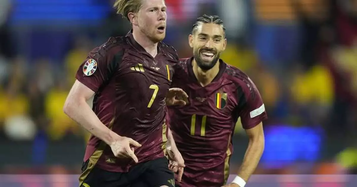 De Bruyne seals Belgium's 2-0 win over Romania to get Euro 2024 campaign on track