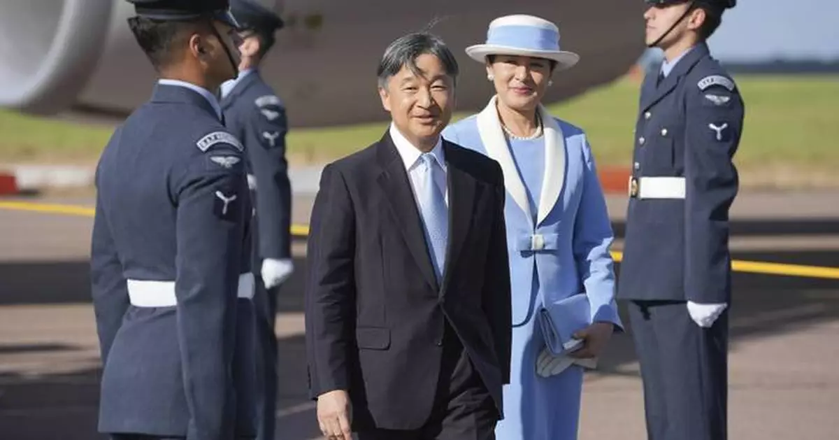 Emperor and Empress of Japan arrive in the UK ahead of a long-awaited state visit