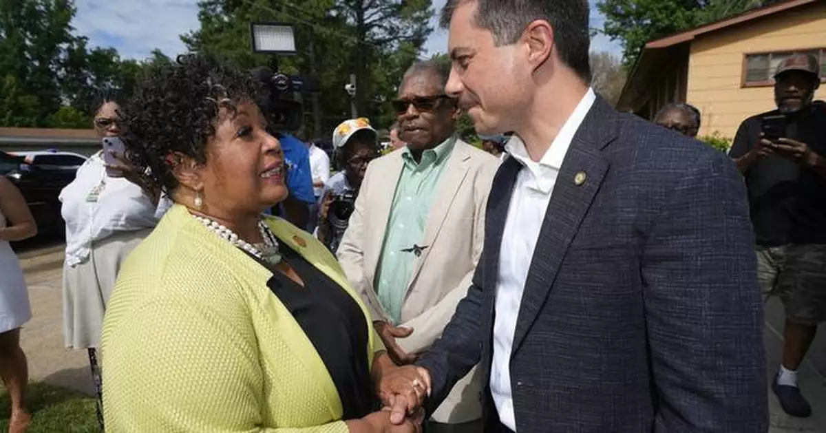 Buttigieg tours Mississippi civil rights site and says transportation is key to equity in the US