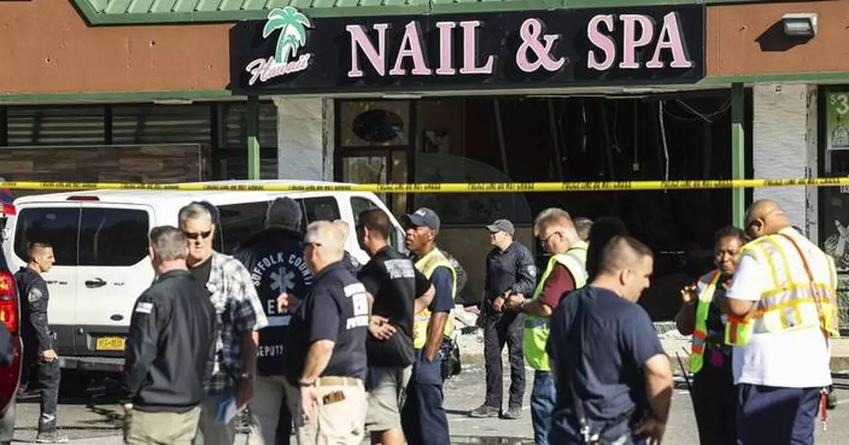 Minivan slams into a Long Island nail salon, killing 4 and injuring 9, official says