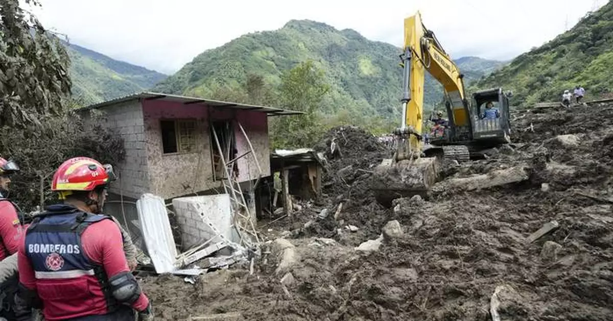 Rescuers find more victims after a landslide in Ecuador, rising the death toll to 8