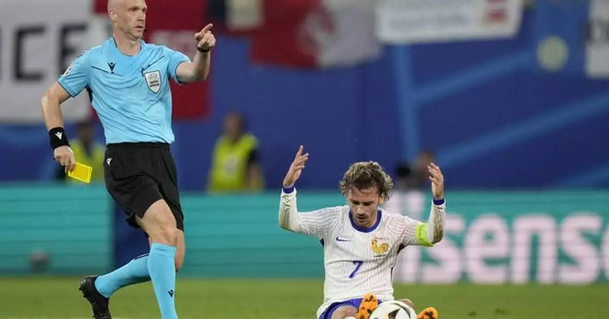 Tougher action on tactical fouls by Euro 2024 referees drives spike in yellow cards shown