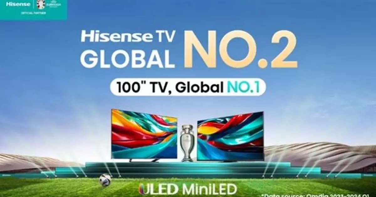 Hisense TV Ranked No. 2 Globally in Q1 2024