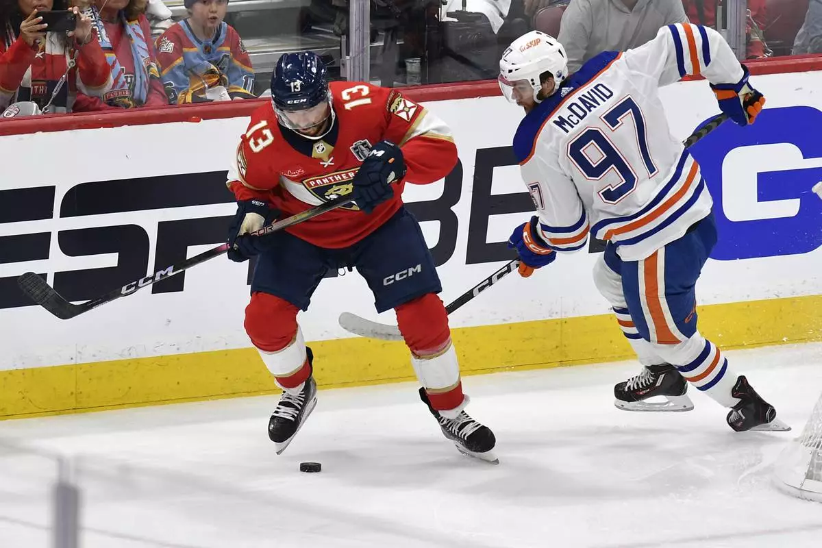 Edmonton Oilers fall short against poise of experienced Florida Panthers,  drop Game 1 of Cup final