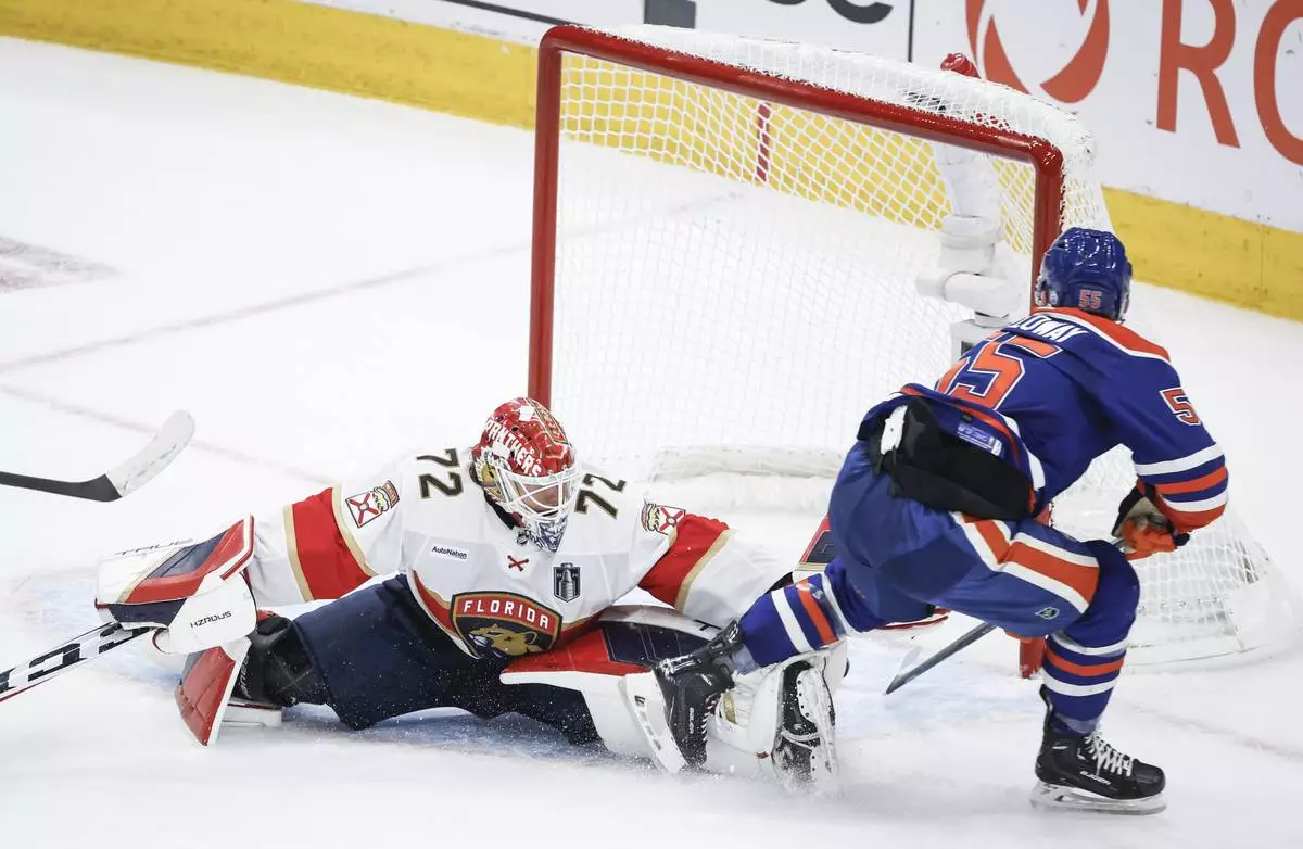 Oilers rout the Panthers 8-1 in Game 4 to avoid being swept in the Stanley  Cup Final