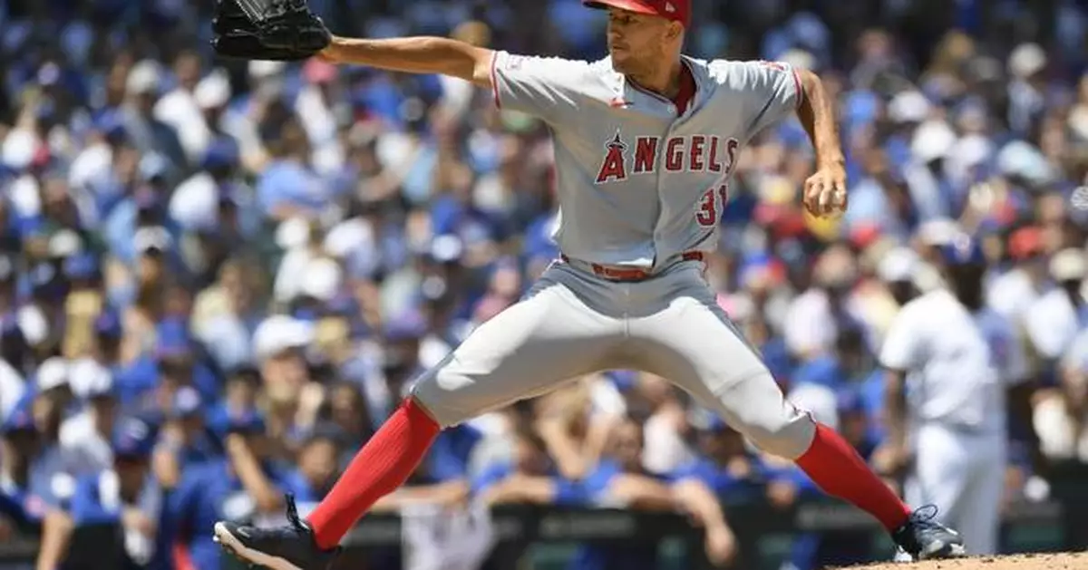 Anderson throws eight scoreless innings in Los Angeles Angels 7-0 win over Chicago Cubs