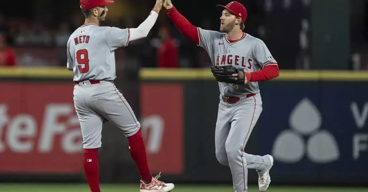 Brandon Drury's RBI single in the 8th helps Angels beat Mariners 2-1 to complete 3-game sweep