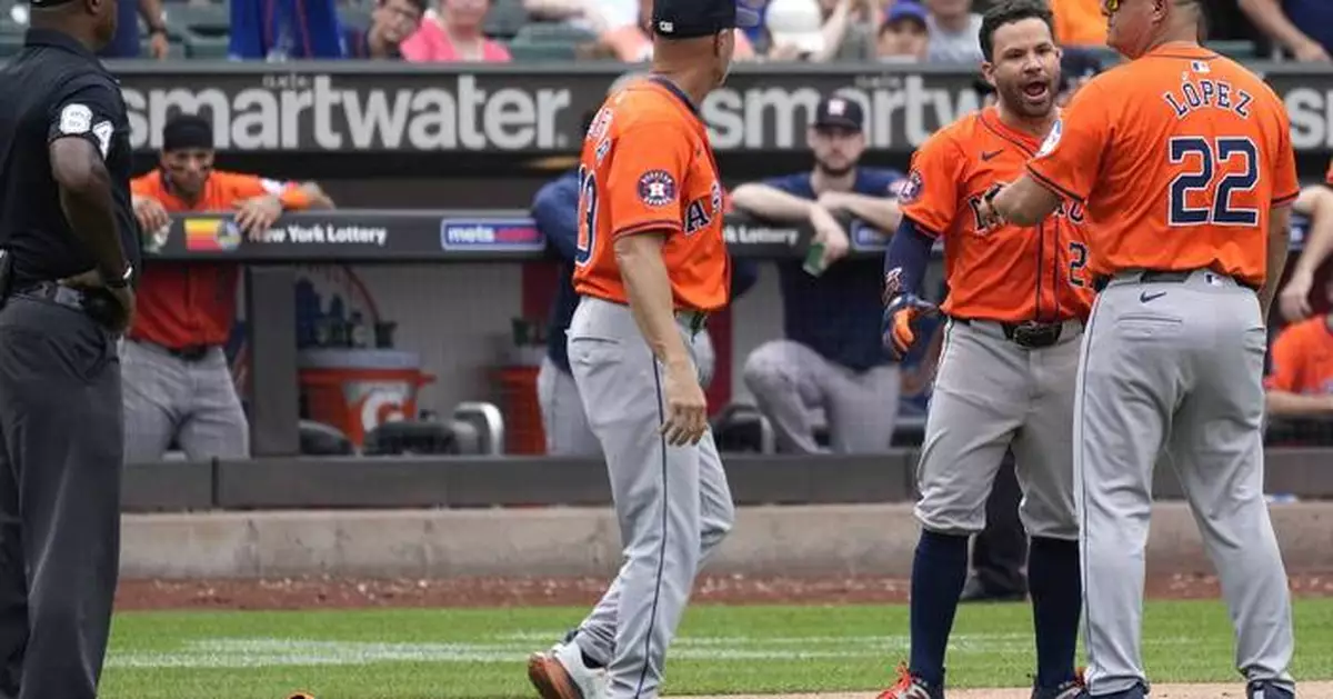 Altuve ejected for 2nd time in MLB career when called out on what appeared to be foul ball
