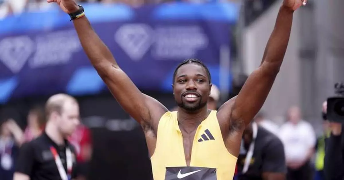 Noah Lyles warms up for Olympics by setting PB of 9.81 seconds to win 100 in London