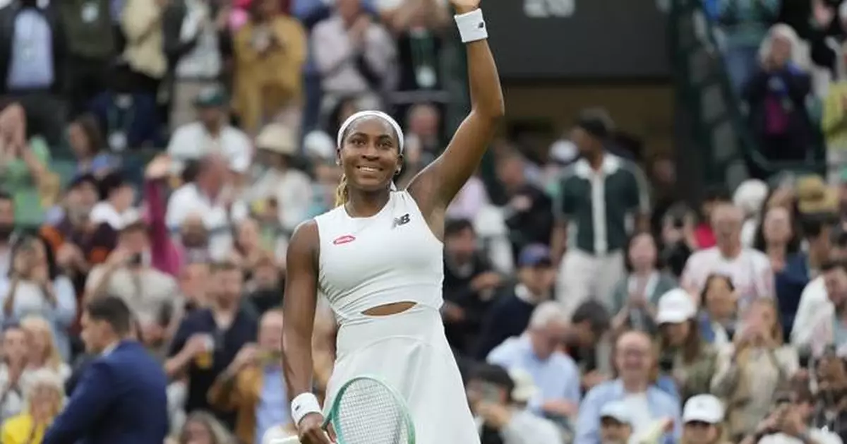 Coco Gauff has a chance to reach her first Wimbledon quarterfinal, but is aiming higher than that