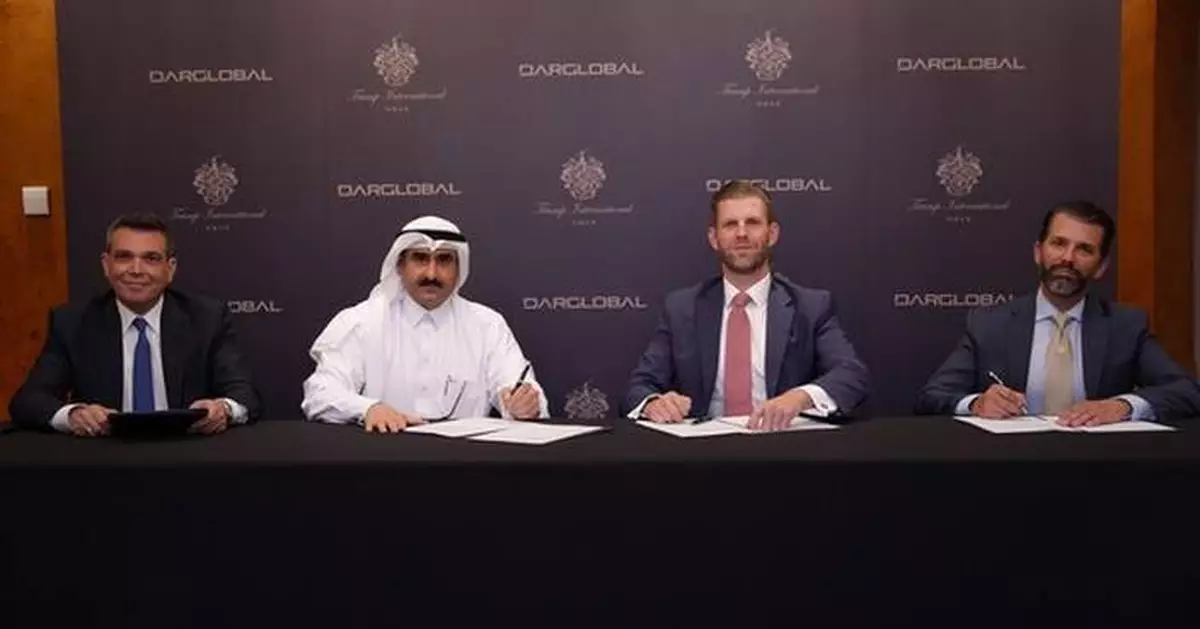 DAR GLOBAL STRENGTHENS ONGOING RELATIONSHIP WITH THE TRUMP ORGANIZATION BY ANNOUNCING SECOND COLLABORATION AND FUTURE LAUNCH OF TRUMP TOWER JEDDAH, SAUDI ARABIA