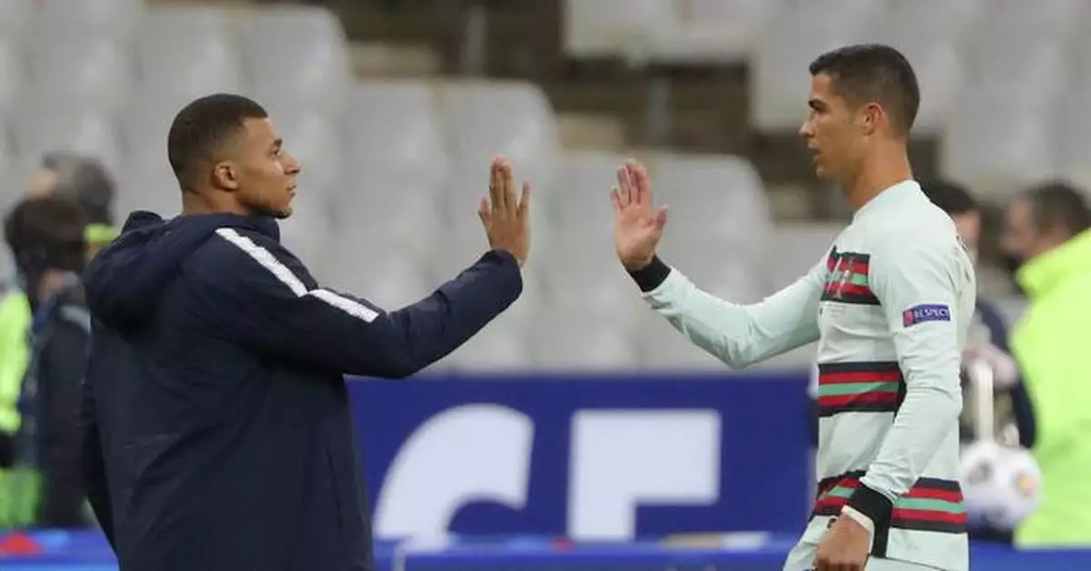 Mbappé praises 'legend' Ronaldo and urges France to support Griezmann in 'tough spell' at Euro 2024