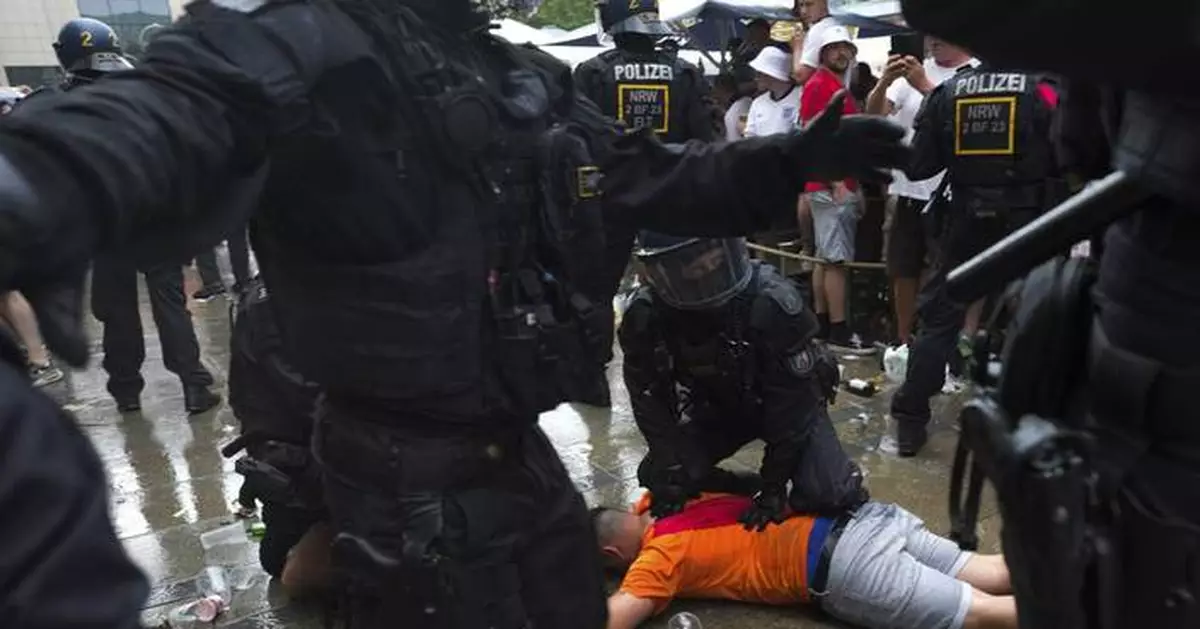 England and Netherlands fans clash in Dortmund ahead of Euro 2024 semifinal game