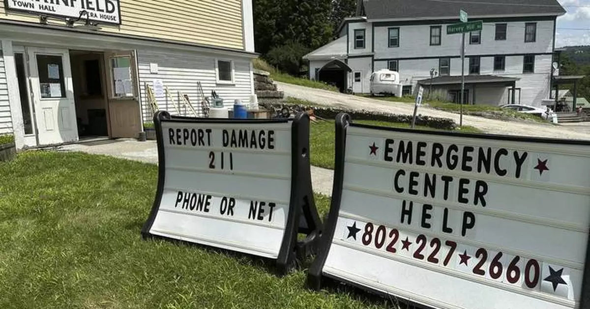 Vermont governor urges residents to report flood damage to the state for FEMA determination