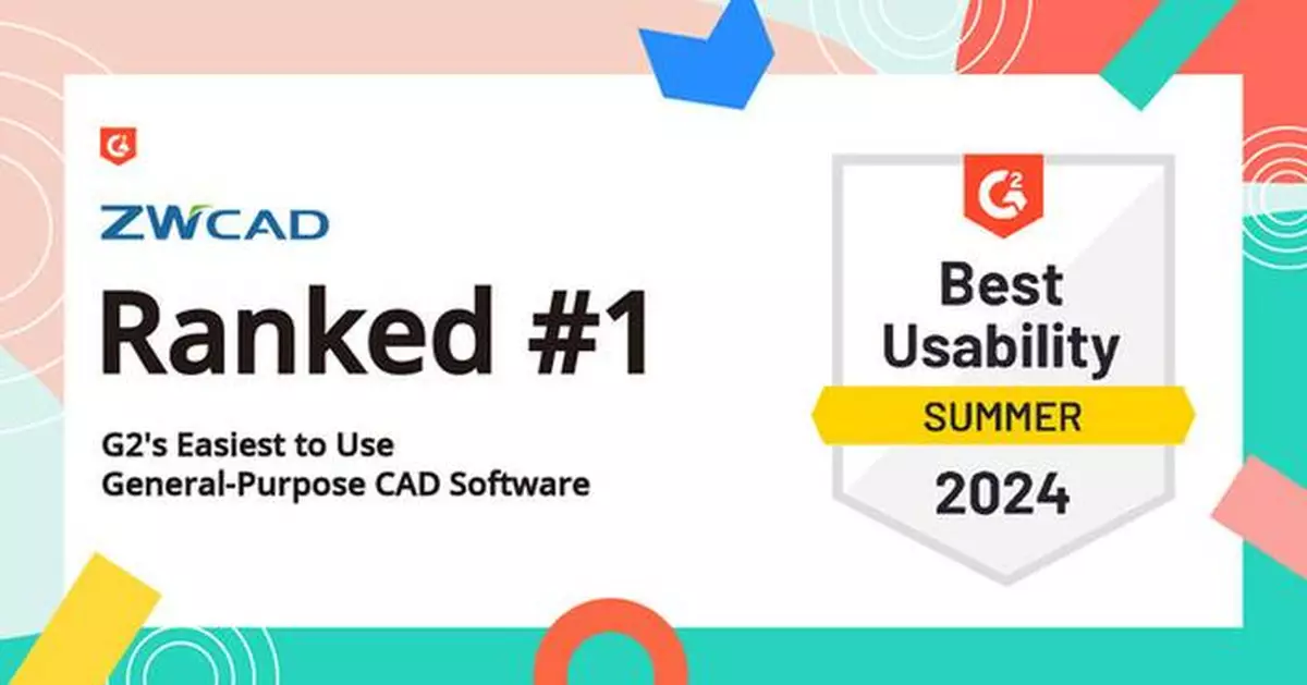 ZWCAD Awarded G2's Best Usability Badge and Ranked First in Easiest To Use General-Purpose CAD