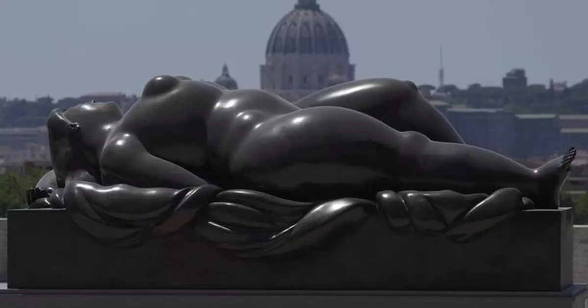 The late Colombian artist Botero is celebrated with an open-air sculpture exhibition in Rome