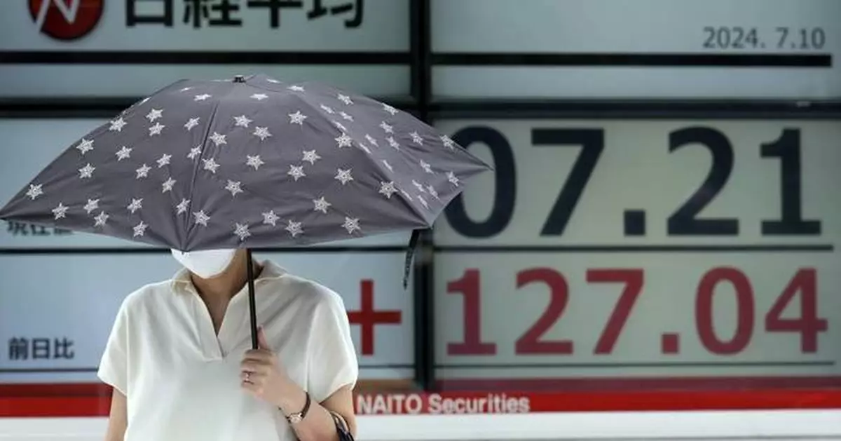Stock market today: Asian shares zoom higher, with Nikkei over 42,000 after Wall St sets new records